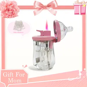 Mother's Day Gift-[Without Gas] Cute Mini Bottle Windproof Lighter, Kitchen&Outdoor Candle Lighting Tool, Adjustable, Multifunctional, Unique, Practical Gift For Ladies, Good Friend Birthdays, Anniversaries,Creative Gift For Girlfriend,