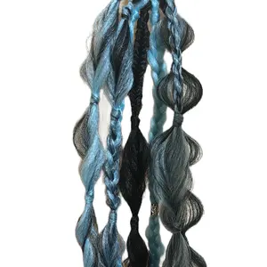 Blue/black/whiite ponytail extensions READ DESCRIPTION!!