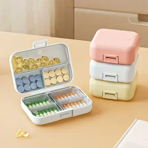 adjustable pill cutter splitterTravel Pill Organizer Box, Portable Pocket Purse Pharmacy , Compartment Small Pill Case Medicine Kit, Daily Weekly Vitamin Supplement Medication Holder