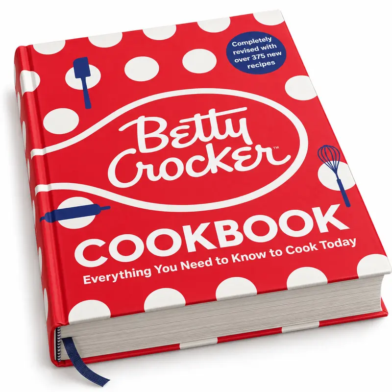 The Betty Crocker Cookbook, 13th Edition: 1,300+ Recipes & Complete Beginner Cooking Guide | Air Fryer, Slow Cooker, Vegan & Gluten-Free Recipes [Hardcover]