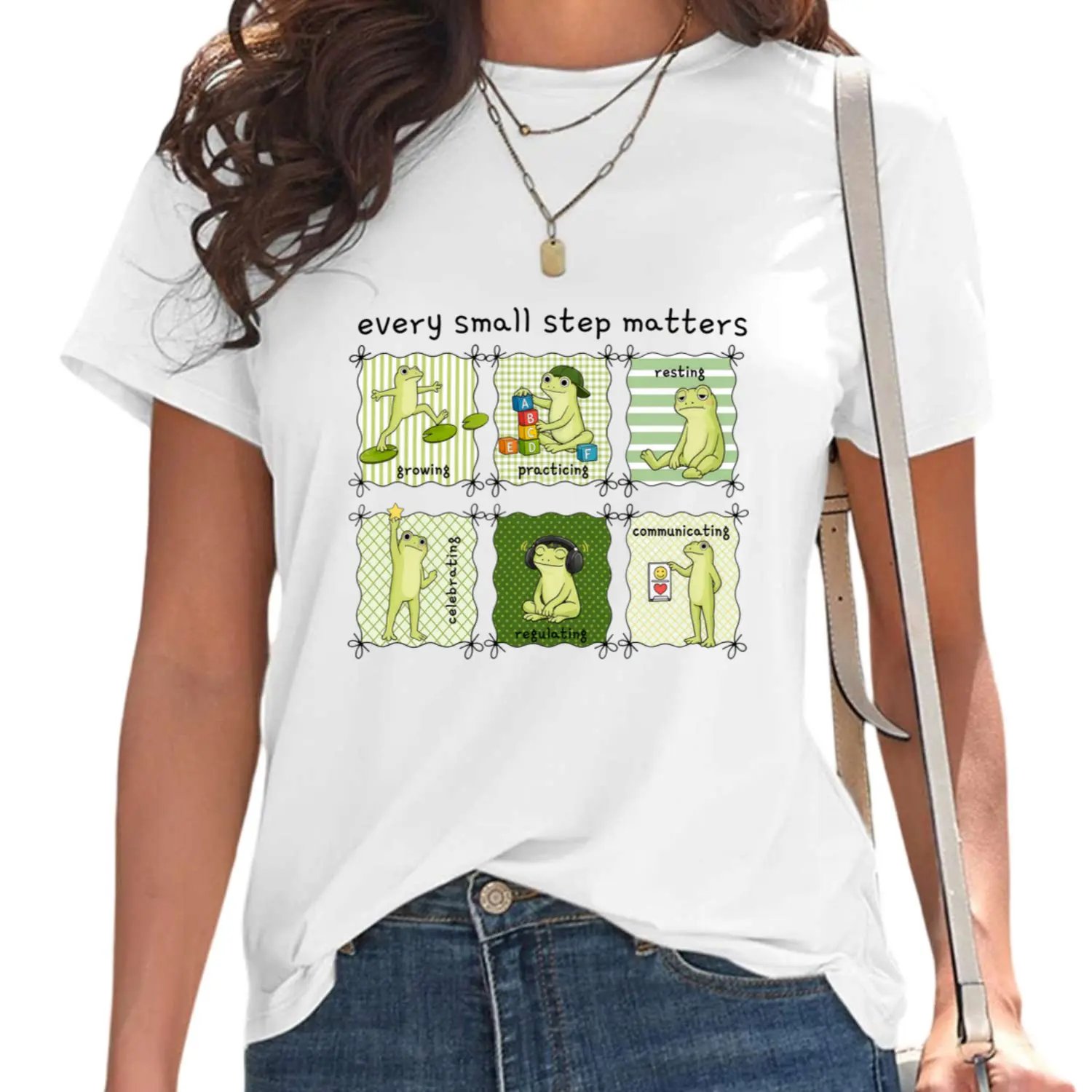 Every Small Step Matters Special Education T-Shirt, School Psychologist Gift, SPED Teacher Tshirt, Frog Learning Shirt, Mental Health Counselor Tee, Teacher Appreciation Gift for Women & Men