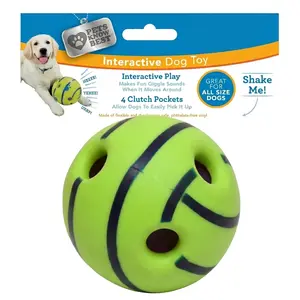 Interactive Bouncy Herding Ball for Dogs | Giggle Sound Dog Toy | Shake Roll Bounce Pet Toy | Squeaky Herding Ball for Small Medium Large Dogs | Outdoor Indoor Puppy Play Toy