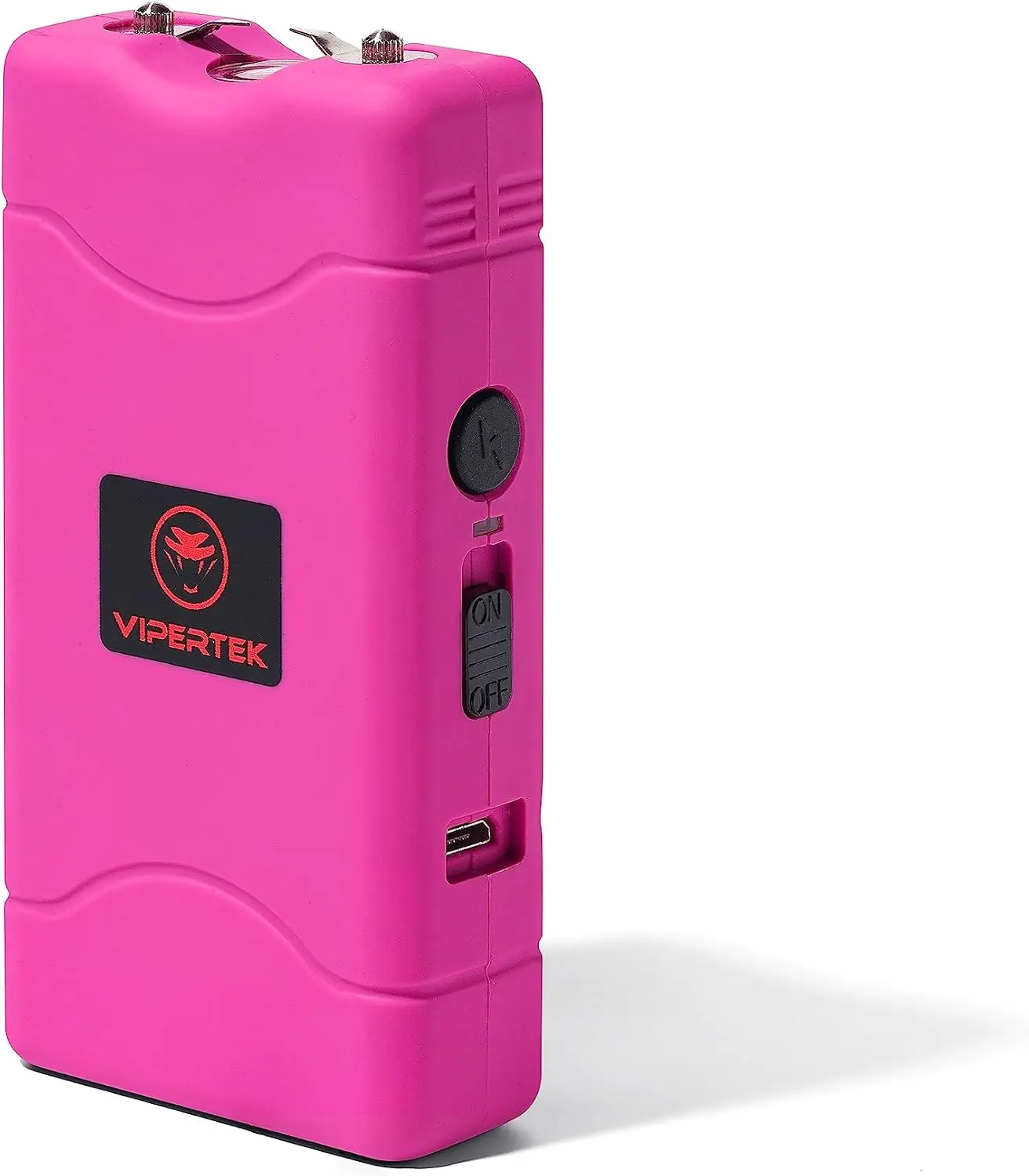 VIPERTEK VTS-880 Mini Rechargeable LED Flashlight Torch - Compact 120 Lumens, Rubberized Grip, PINK , for Home Improvement, Outdoor Illumination
