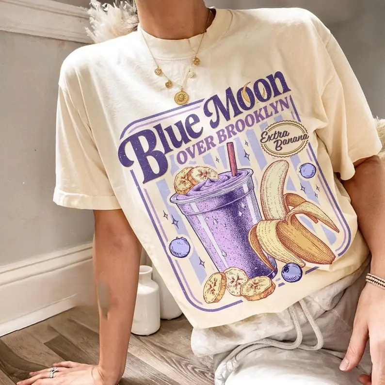 Women's Fitted Graphic T-Shirt - Casual Short-Sleeve Cotton Top with Checkered Book and Movie Parody Print