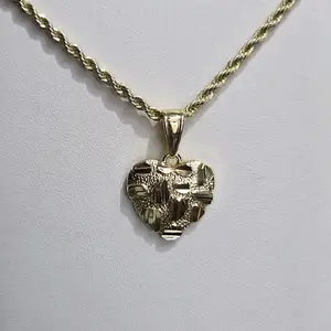 Heart Nugget Gold Necklace- 18k Gold Filled