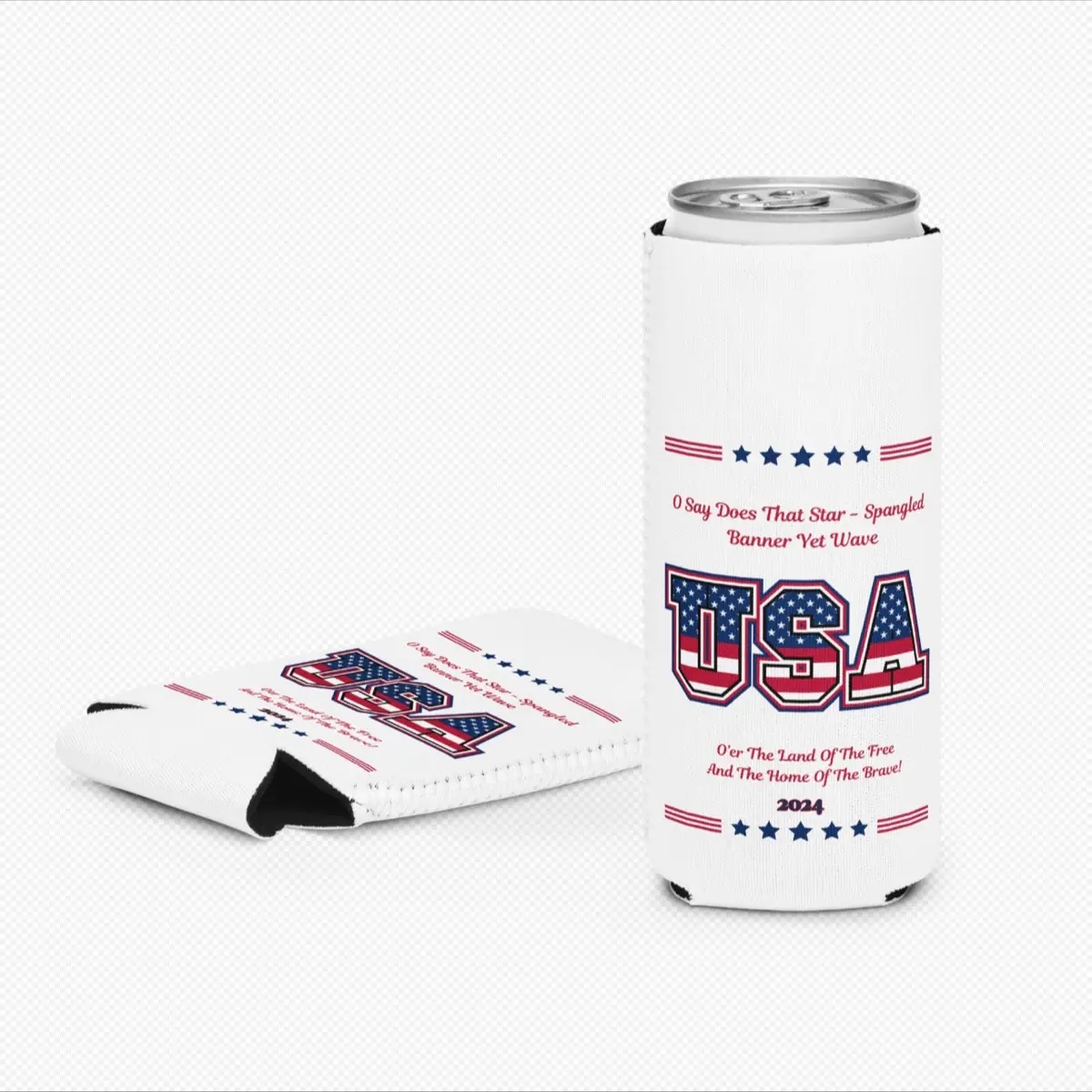 USA Slim Can Cooler