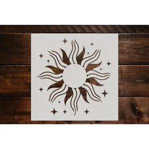 The Sun Stencil - Art and Wall Stencil