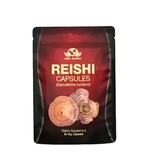 Vida Divina Reishi Mushroom Supplement 90 Capsules 500mg Ganoderma Lucidum Herbal Extract Natural Vegan Gluten-Free Dietary Support for Wellness - Healthcare