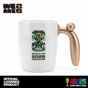 Official 2026 FIFA World Cup Interactive Ceramic Mug - 14oz Fidget Coffee Cup with Spinning Soccer Ball Handle Relaxing Gift for Stress Relief Sensory Toy for Home--Mexico Edition Fantasy Football Championship,summerwins summerwins