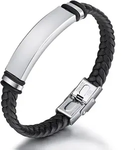 PU Leather Braided Bracelet Men's And Women's Hand Decoration Jewelry Bracelet