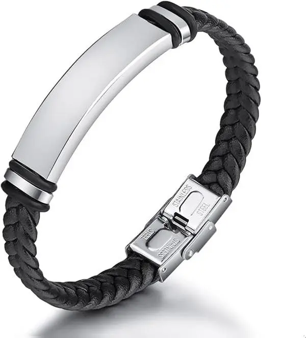 PU Leather Braided Bracelet Men's And Women's Hand Decoration Jewelry Bracelet