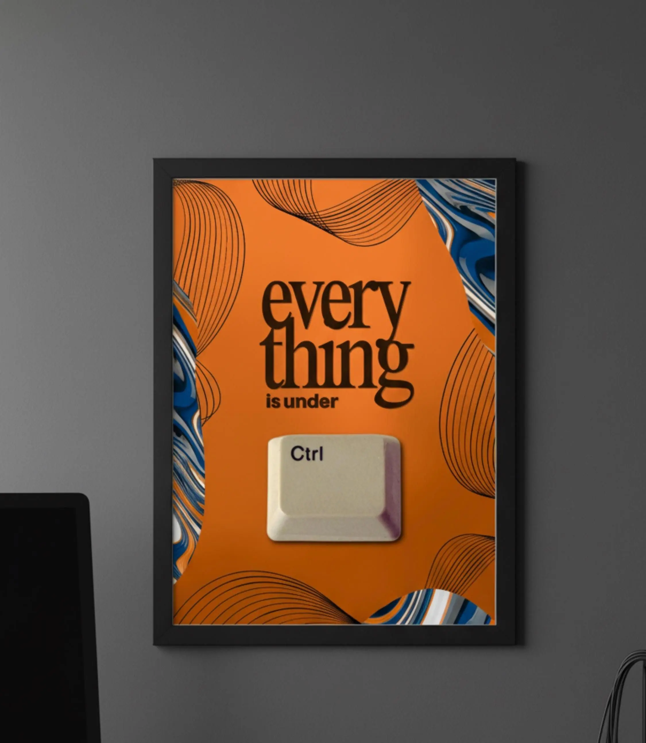 [SALE UP TO 40%] [Unframed] Everything is Under Ctrl • Software Engineer Poster • Coding Wall Art, Programmer Decor, Tech Quote Prints, Motivational Developer Gift