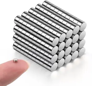 200Pcs Small Magnets, Mini Tiny Round Magnet, Micro Neodymium Magnets for Crafts, Miniatures, Refrigerator, Whiteboard, Nail Cutter