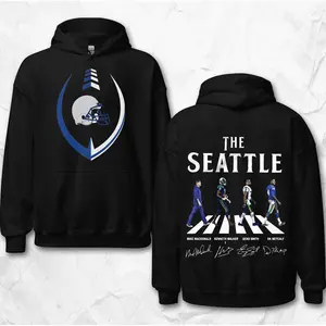 Seattle Abbey Road Signatures Football Shirt, Vintage Sport Shirt, DK Metcalf Geno Smith Kenneth Shirt, Game Day Outfits, American Football Graphic Shirt, Gift For Football Fans