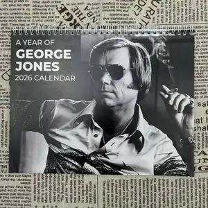 Country Legend G. Jones 2026 Wall Calendar High-Quality Paper Stock Vibrant Colors Spiral Binding Hanging Hole For Office Home Decorate Your Space