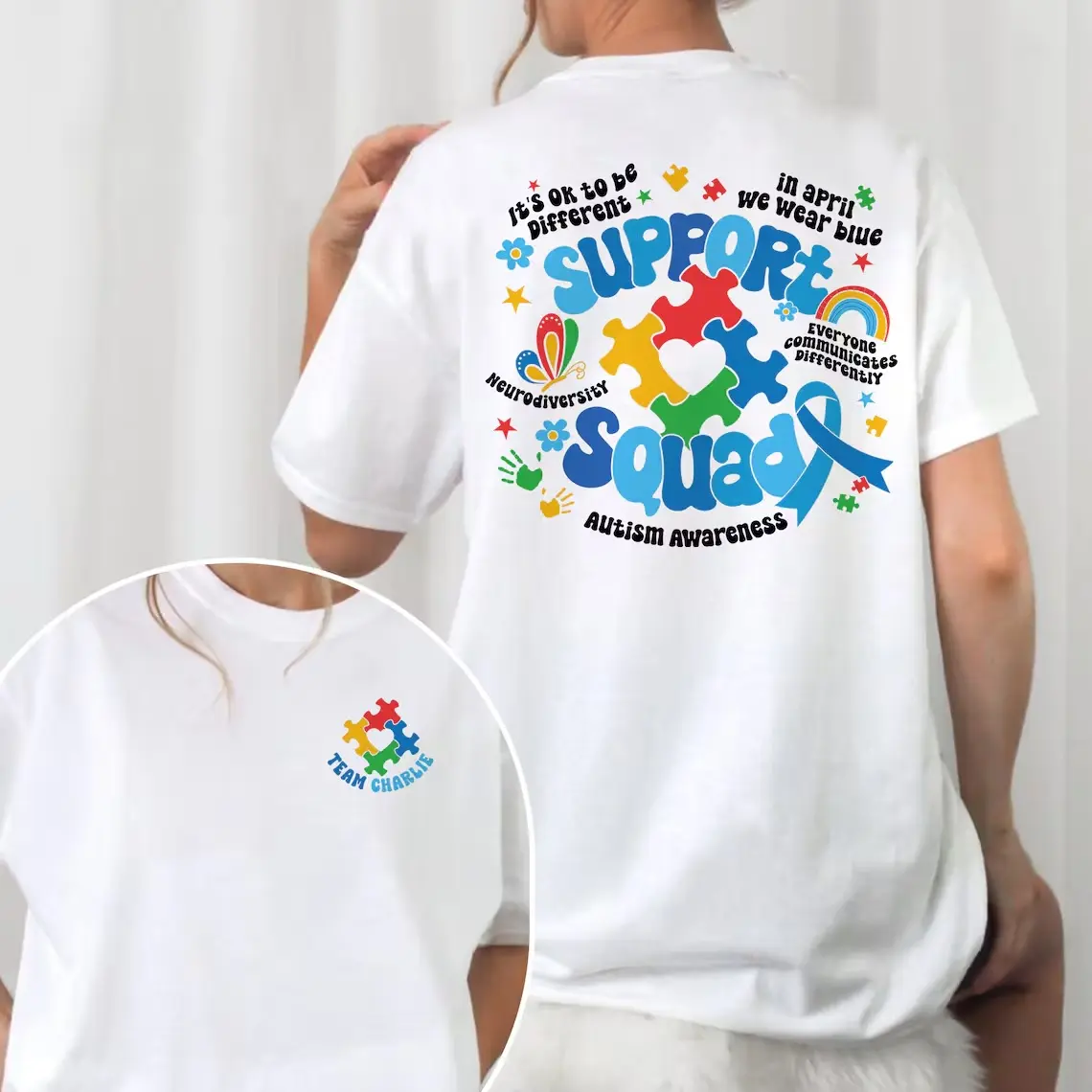 Autism Shirt, Autism Awareness Shirt, Family Autism Support Squad, Autism Mom Shirt, Neurodiversity Shirt, Inclusion Tshirt