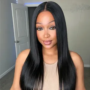 Wavytalk Glueless Human Hair Wig with  Invisible Drawstring, 9x6 Closure HD Natural Hairline, Pre Plucked Pre Bleached Pre Cut Wear and Go New Beginners Friendly