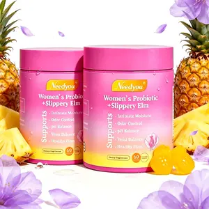 Her Juicy Feminine Probiotics Gummies – Complete Formula with Slippery Elm, Prebiotics & Lactobacillus Blend for Vaginal pH Balance & Dryness Relief, Hawaiian Pineapple 60 Counts Women’s Daily Probiotics