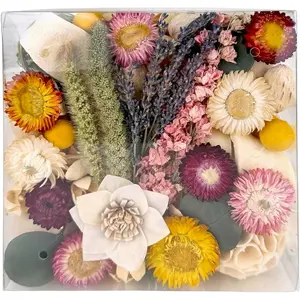 Maison Box Dried   Potpourri Decorative Vase & Bowl Filler  Decor (Floral Strawflowers)