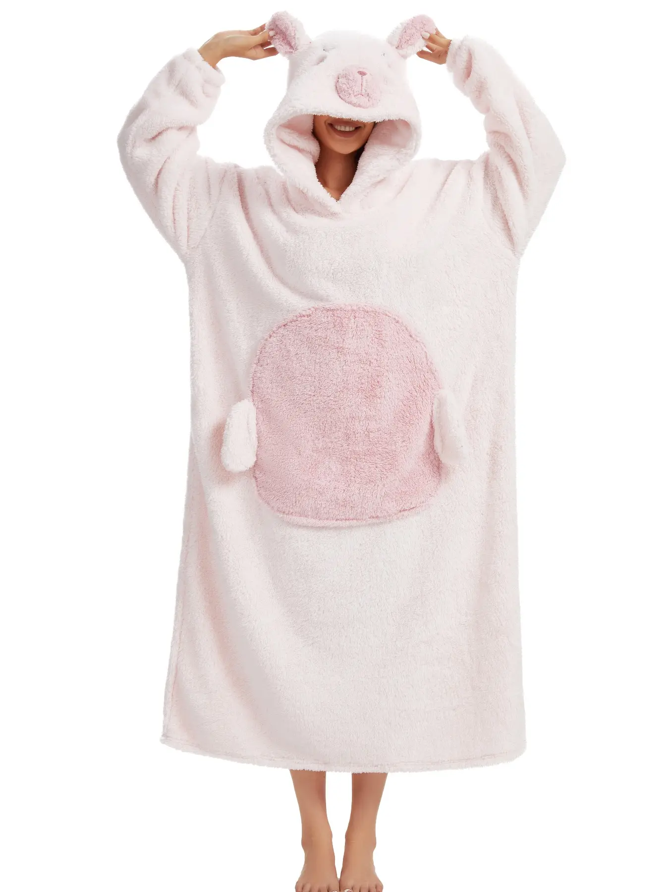 Warm Multifunctional Sleep Loungewear, Comfortable Soft Breathable Fabric, Quick On-Off, Ideal for Indoor Relaxation and Outdoor Comfort