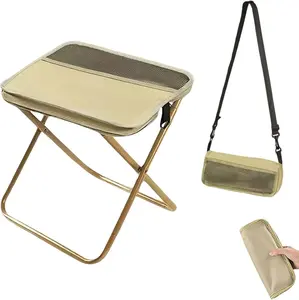 120KG Stable Portable Folding Camping Stool - Lightweight Quick-Setup Foldable Chair for Outdoor Hiking, Fishing
