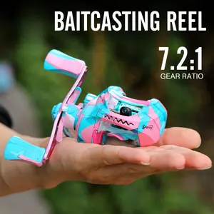 Sougayilang Baitcasting Fishing Reel, 9oz Ultralight Baitcaster Reel,spinning Super Smooth with  7.2:1 Gear Ratio, 39mm  Perfect Lower Profile Design，for outdoor