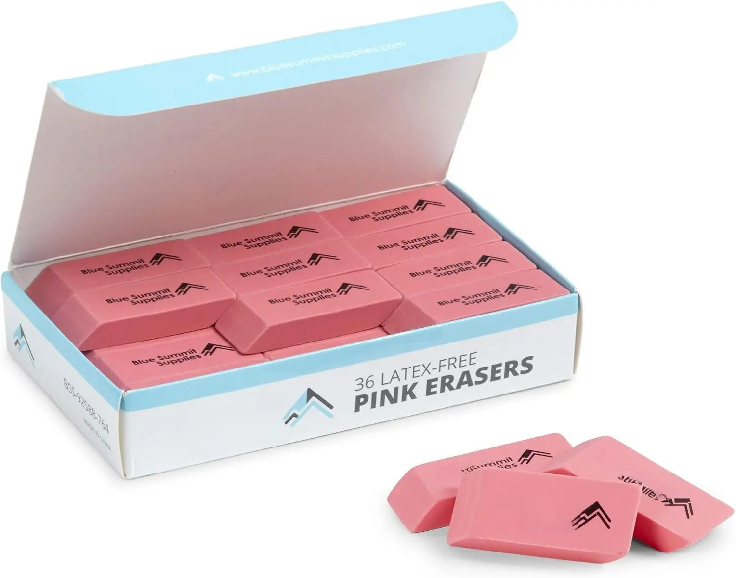 Erasers, Bulk Erasers for Art, School, and Office Use, Classroom Set, 36 Pack