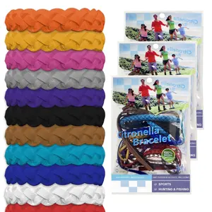 Mosquito Repellent Bracelets DEET-Free Adjustable for Kids & Adults Safe Versatile Citronella Protection