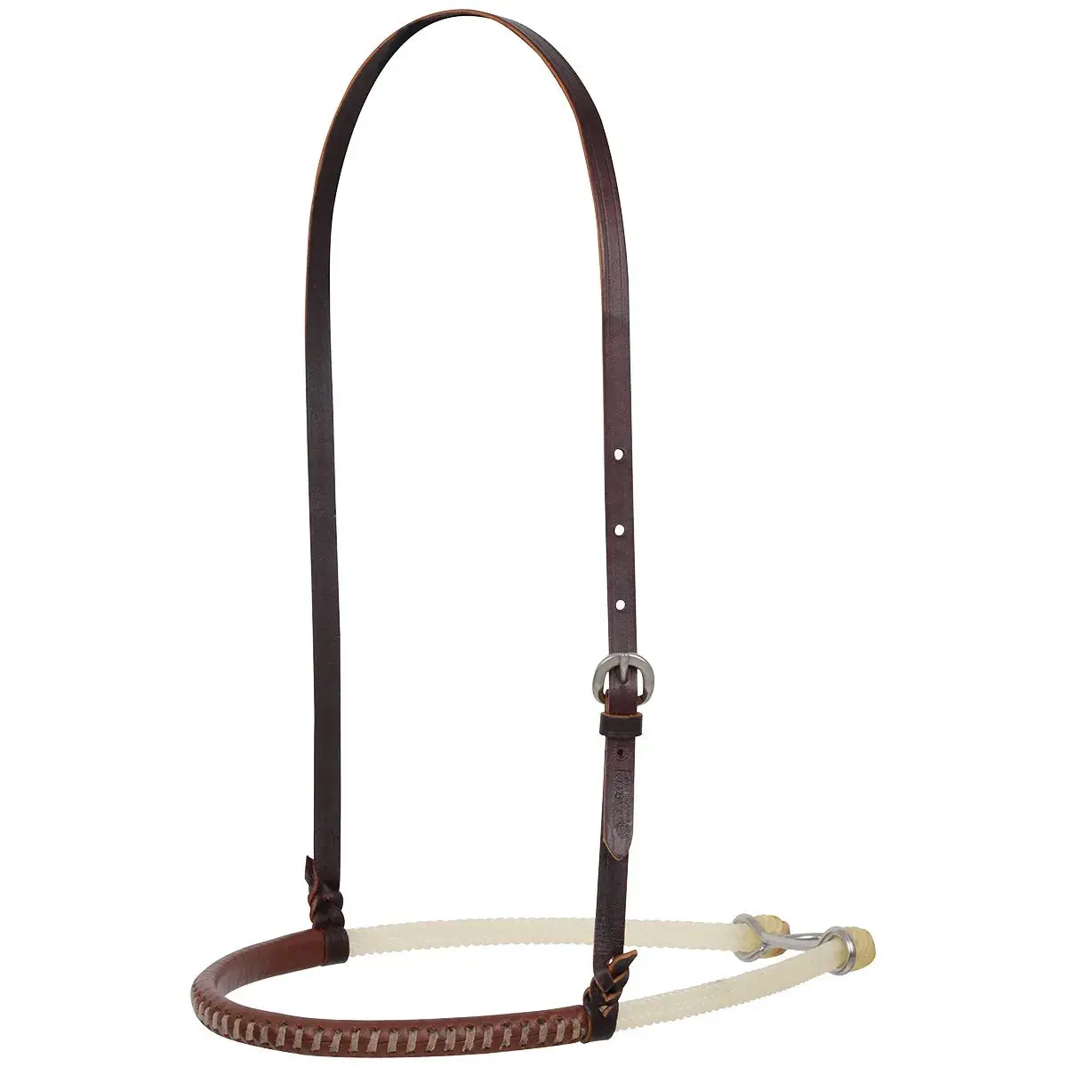 Martin Saddlery Double Rope Leather Noseband - High-Grade Leather & Double Rope - Multiple Sizes
