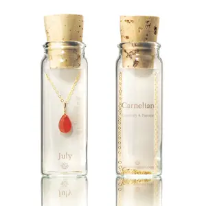 July Birthstone Necklace Bottle