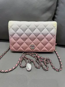 Pre-owned CHANEL Ombré Wallet On Chain