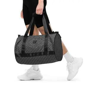 Dumbbell-Designed Gym Bag (grey)