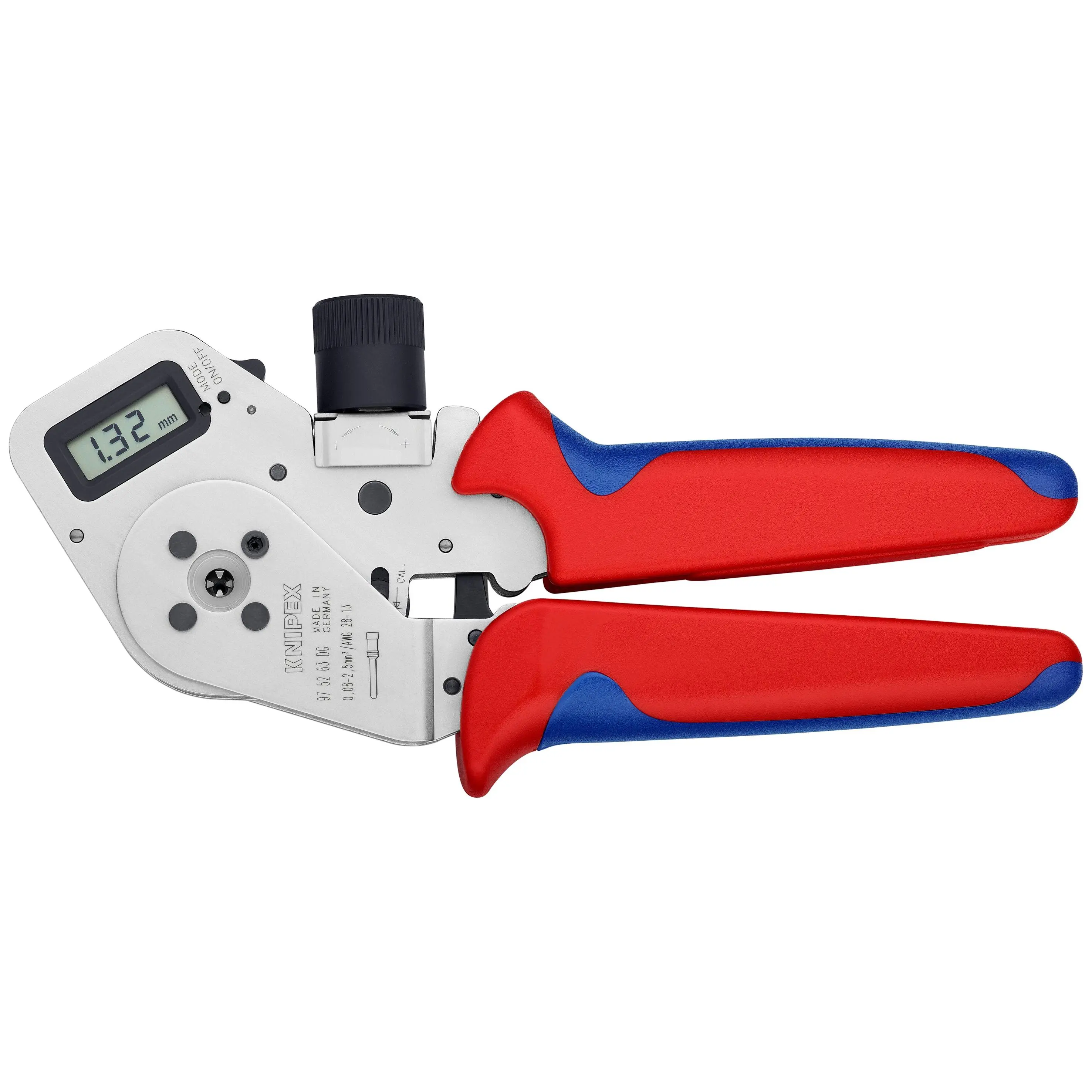 Knipex 97 52 63 DG Digital Crimping Pliers-Four Mandrel For Turned Contacts