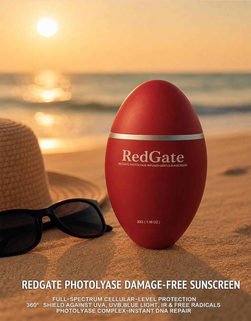 Redgate Photolyase Sunscreen Cream, 30g Unisex Facial & Body Sunscreen for Adults - UV Shielding, Waterproof, Fresh Barrier Protection, Sunscreen Everyday, Single Item