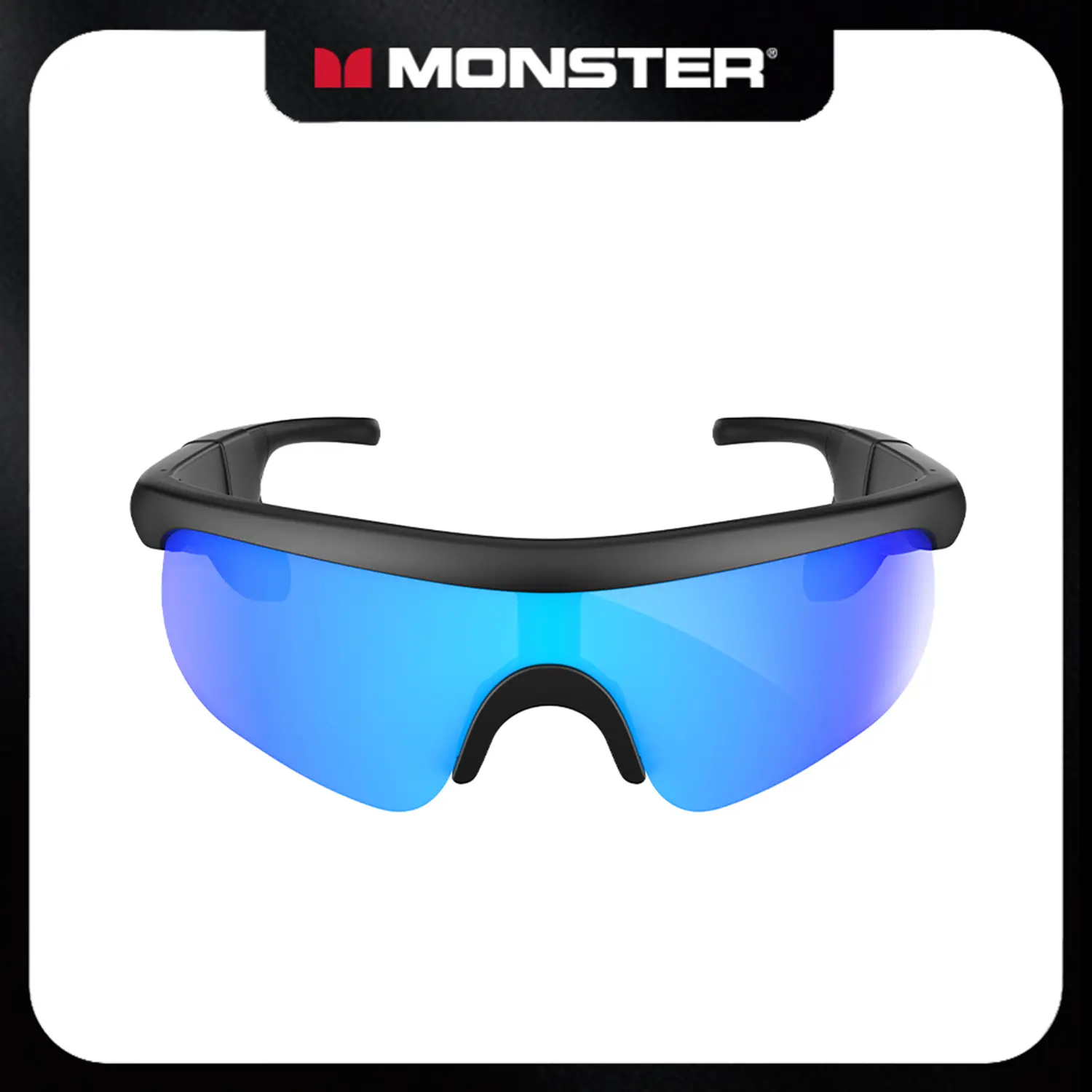 Monster AI Smart Sports Glasses with Hi-Fi Sound Bluetooth 6.0Sunglasses for Music Calls Noise Reduction UV Protection Lightweight Tech Gadget Gifts for Men Women - SummerWins - DealsForYouDays