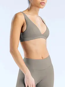 Women's Wireless Sports Bra Vest, Soft Lightweight Seamless Design, Ideal for Cycling & Outdoor Yoga Activities, Casual Spring Fall Wear, Workout Bra, Yoga Clothes, Yoga Activewear