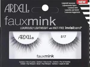 ARDELL Faux Mink 817 Synthetic False Eyelashes, Luxuriously Lightweight, 1 Pair for Makeup Use