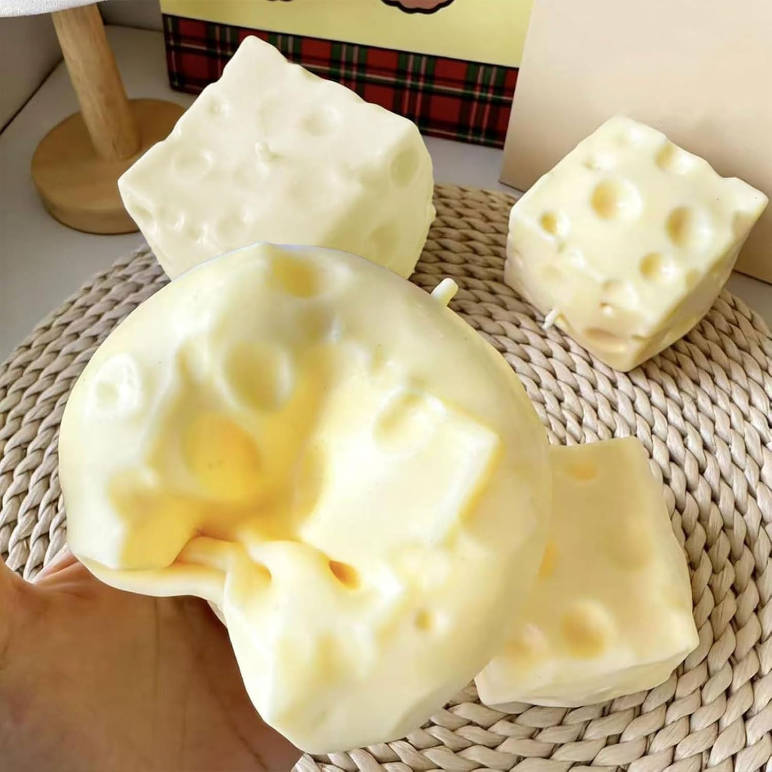 Slow Rise Squishy Cheese Block, Moldable Fidget Stress Ball with Super Soft Texture, Sensory Toy for Relaxation, ASMR Squeeze, Fun Desk Decor Slow Rise Squishy Cheese Block, Moldable Fidget Stress Ball with Super Soft Texture, Sensory Toy for Relaxation, ASMR Squeeze, Fun Desk Decor