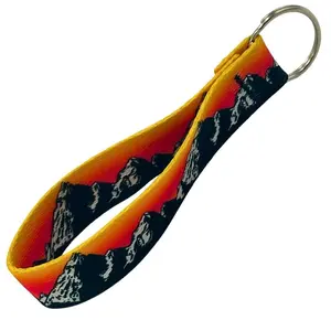 Mountaineer Orange Glow Key Fob for Backpack or Purse Charm Outdoor Fashion Keychain Bag Pendant Wristlet Strap Keychain Attachment Flashlight