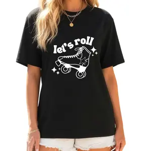 Let's Roll Shirt, Roller Skate T-Shirt, Roller Skating Gifts, 80s Shirt, Skater Shirt,Roller Derby Shirt,Roller Unisex Tee,Summer Tee