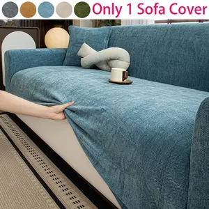 Full Cover Sofa Set, Soft Skin-Friendly Fabric Sofa Cover, Elastic Rope Fix, Elastic Sofa Slipcover, Washable Detachable Sofa Protector, Multi-Color Options