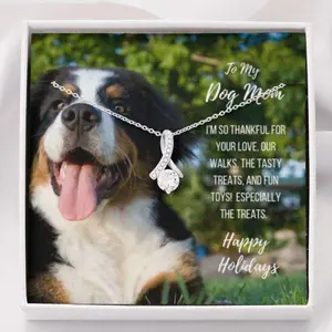 Dog Mom Necklace, Gift Necklace With Message Card “ Bernese Mountain Dog Mom Beauty Necklace, Beautiful Necklace Gifts for Mom - Perfect Mother's Day Jewelry, Thoughtful & Meaningful Gift for Mother