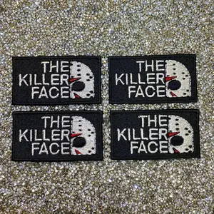 The Killer Face Embroidered Patch | Iron on Patch | Sew on Patch | Appliqué