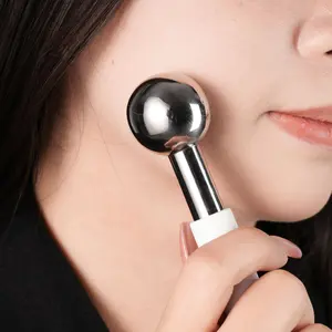 Mini Ice Sphere Ball – Face & Eye Lifting Beauty Device, Cooling Tightening Facial Massager, Stainless Steel Metal Ice Hammer, Eye Bag Remover, Puffiness Reducer, Morning De-Puffing, Relieve Eye Fatigue, Jawline Lifting, Pore Minimizer, Post-Sun Repair, I