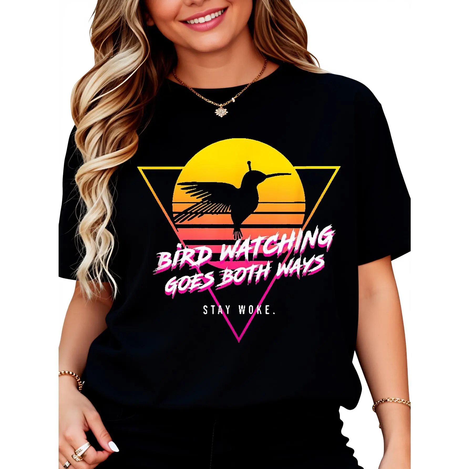 Birds Birdwatching Goes Both Ways They Arent Real Truth Meme T-Shirt