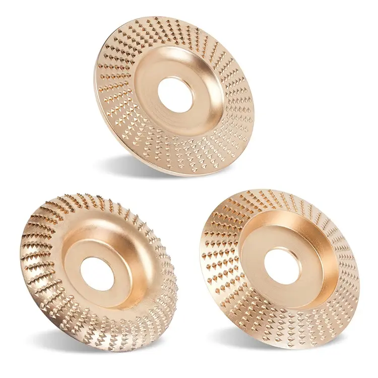 Wood Carving Disc Set for Angle Grinder3Pcs, Grinding & Shaping Wheel for WoodCutting, Durable Grinder Attachment Set