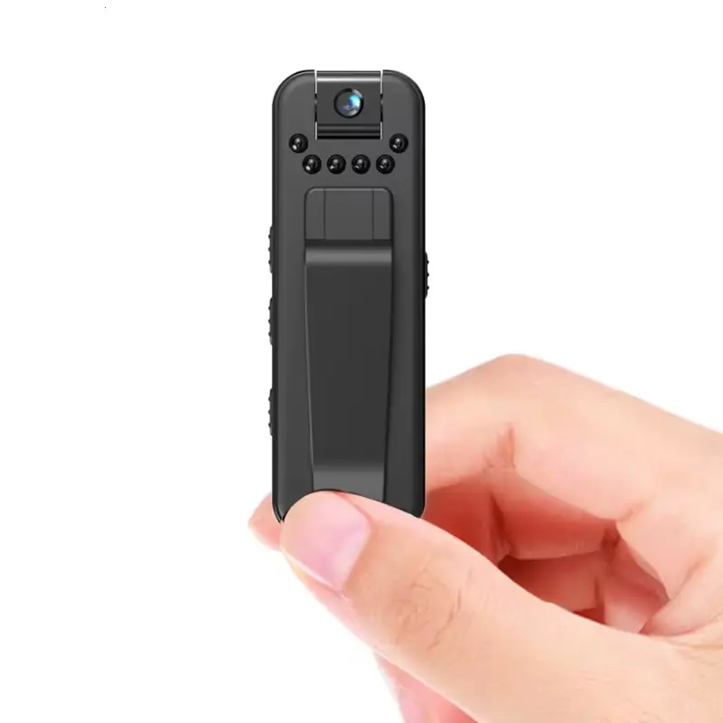2025 Bodycam - Black Leather Strap, Compact Design, Ideal for Body Tracking and Security Applications