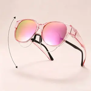 Polarized Clip-On Glasses for Men and Women, Fashion Square Frame, UV Protection, Suitable for Both Genders, Stylish Sunglasses