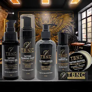 TBNC Ultimate Tattoo Numbing & Aftercare Bundle - Includes Cream, Foaming Soap, Gel, Butter, and Lotion for Comfortable Healing