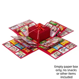 5-Tier Surprise Explosion Love Box - Creative Exploding Gift Box for Money, Snacks & Memories, Ideal for Birthdays, Valentine's Day & Romantic Surprises, Reusable Party Decor